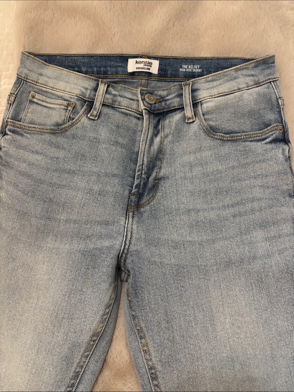 Kensie High-Rise Light Blue Skinny Jeans